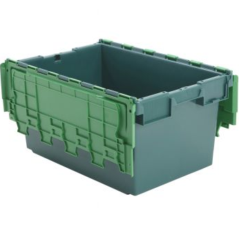Plastic Totes With Hinged Lids,Moving Totes For Sale - PalletBoxSale